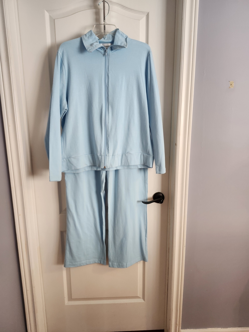 Light Blue Jogger Set - Soft Zip Jacket & Pants